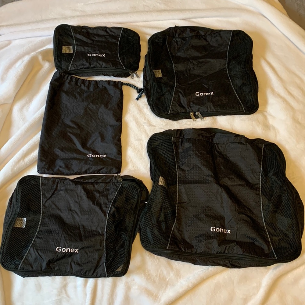 Packing cubes. Set of 5. Gonex.